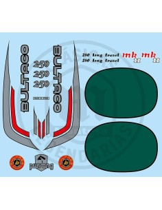 Joc complet adhesius o anagrames Pursang MK11 250cc