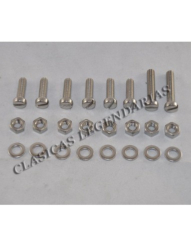Kit tornillos guardabarros delantero Impala acero inoxidable Ref.22021101