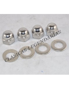 Tuercas amortiguadores traseros  Montesa Impala en ACERO INOXIDABLE