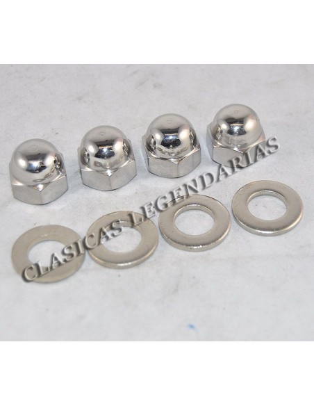 Tuercas amortiguadores traseros  Montesa Impala en ACERO INOXIDABLE