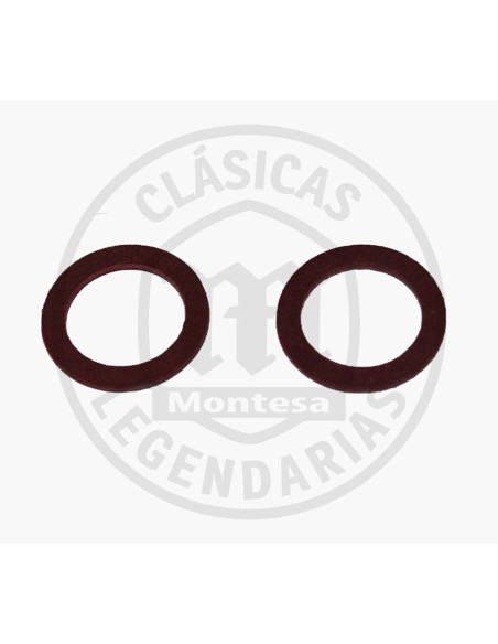 Set of two oil gaskets for the filler caps of Montesa Engines