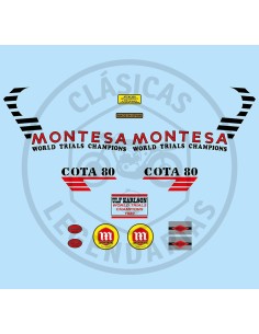 kit anagramas adhesivos Montesa Cota 80 BLANCA ref.2820448011