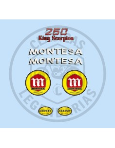 Kit anagrames adhesius Montesa King Scorpion 34M ref.342041101