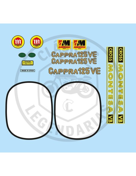 Kit Anagramas Montesa Cappra 125 VE Ref.382006104