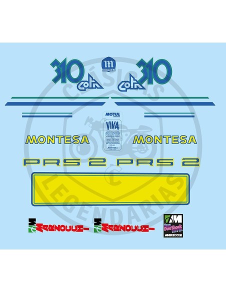 Anagrams adhesive kit Montesa Cota 310 1989-1990 Ref.39204422004