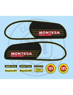 Kit Completo anagramas adhesivos Montesa Rapita 50S ref.401001