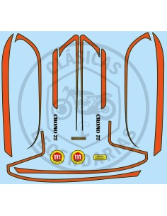 Adhesive anagrams Montesa Crono 75 second series ref.42010001