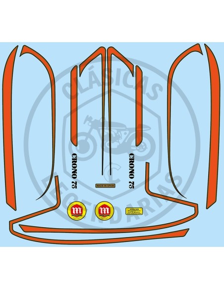 Anagrames adhesius Montesa Crono 75 segona sèrie ref.42010001