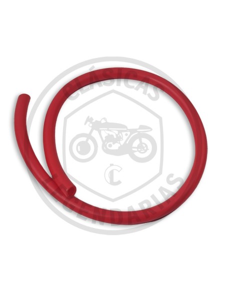 Linea de combultible o tubo de silicona para gasolina en color rojo