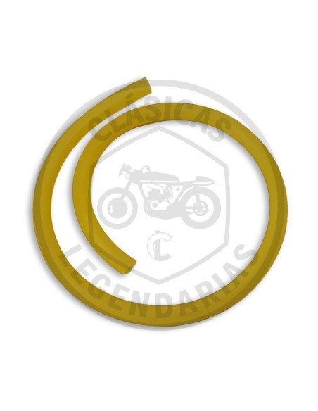 Silicone tube for gasoline in yellow color