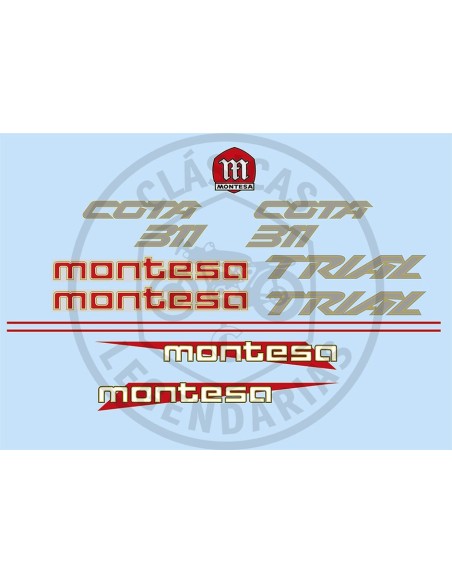 Kit Anagramas Montesa Cota 311 ref.492044201