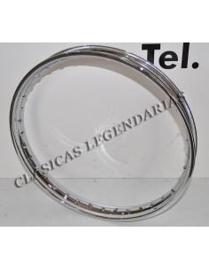 llanta acero cromando 1.60x.19" para Montesa impala y Montesa Brio