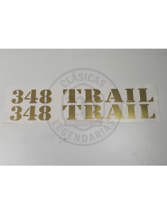 Anagrama o pegatina para el depósito de Montesa Cota 348 TRAIL acabado Oro