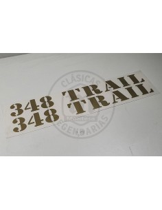 Anagrama o pegatina para el depósito de Montesa Cota 348 TRAIL acabado Oro 2