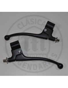 Juego de manetas amal negras Montesa Cota, Enduro, Cappra, Impala dos 2