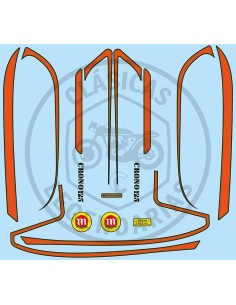 Anagramas adhesivos Montesa Crono 125 segunda serie ref.52010001
