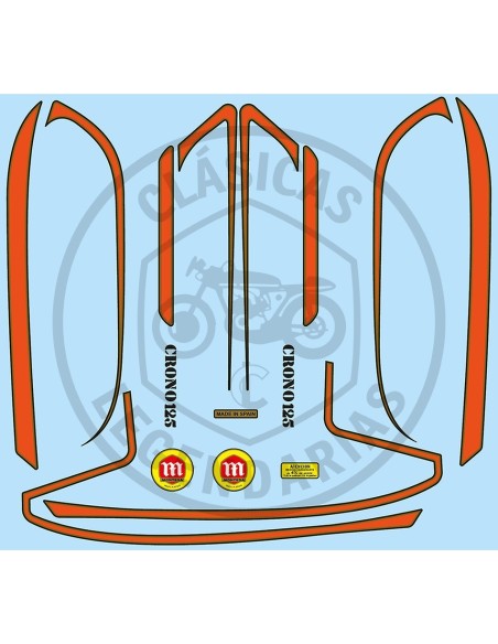 Anagrames adhesius Montesa Crono 125 segona sèrie ref.52010001