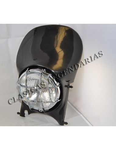 Careta Faro completa con optica Montesa Enduro 250 H6 color Negro