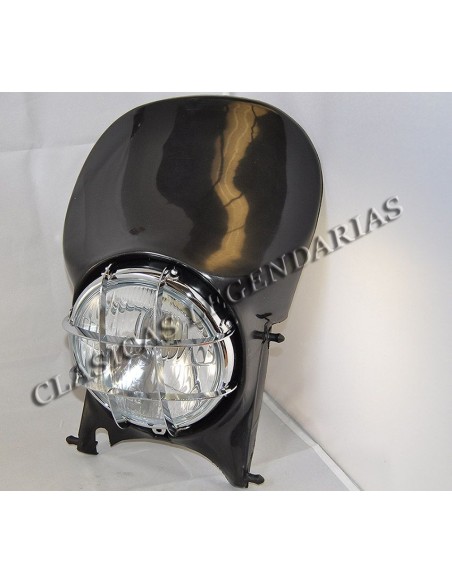 Careta Faro completa con optica Montesa Enduro 250 H6 color Negro