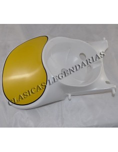 Careta faro blanca Enduro 75-125-360 H6,H7 con anagrama Ref.628011611 2