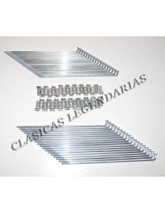 juego de radios de acero para montesa Impala Comando, 36 radios