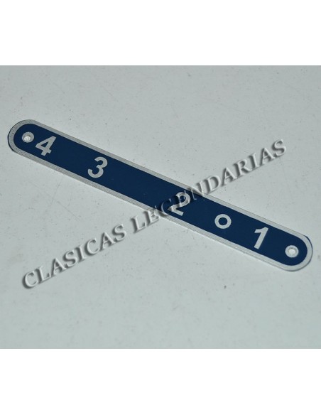 Placa indicadora 4 velocidades Ref 66034