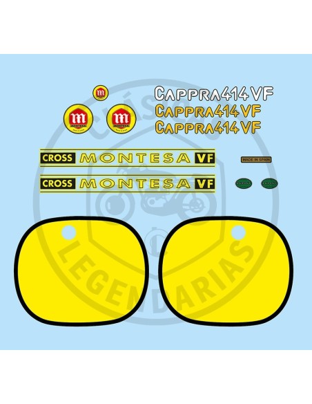 kit Anagramas adhesivos Montesa Cappra 414 VF Ref.6620061011
