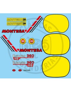 Kit anagramas Montesa Enduro 360 H6 1981-1982 ref.67204421