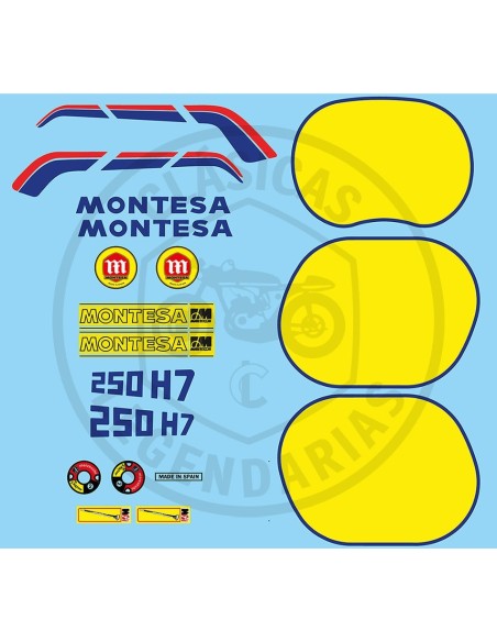 Kit anagramas adhesivos Montesa Enduro 250 H7 ref.67204429