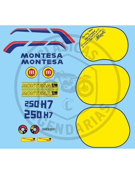 Kit anagrames adhesius Montesa Enduro 250 H7 amb signaturaref.672044291