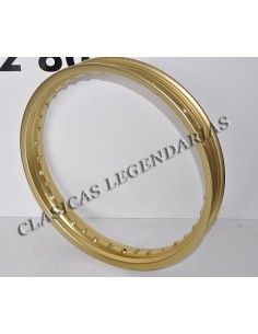 llanta para Montesa Enduro 125 H6, en aluminio anonizado dorado