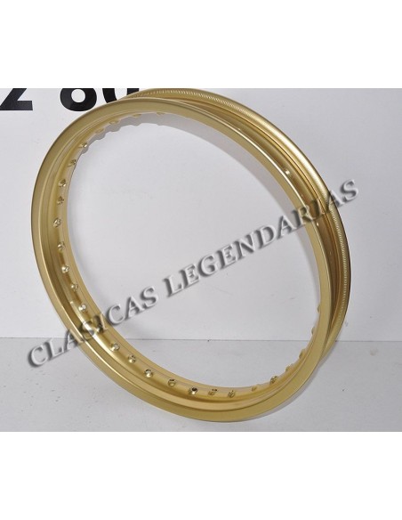 Llanta aluminio trasera 1.85x18" Montesa enduro 125 H6 dorada ref. 6850123