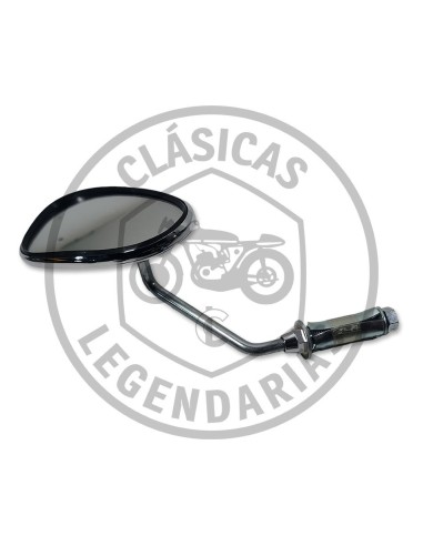 Chrome oval rearview mirror ref.7138217