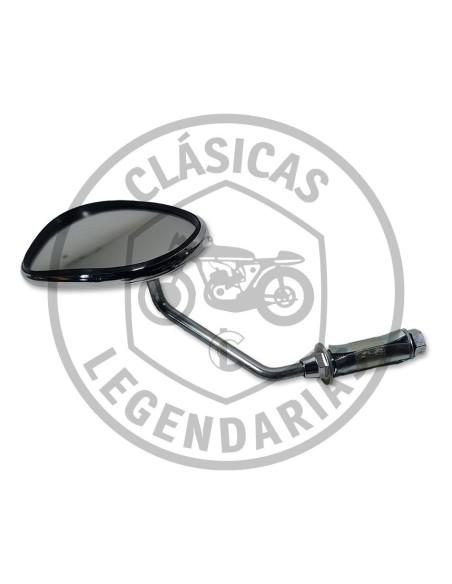 Chrome oval rearview mirror ref.7138217