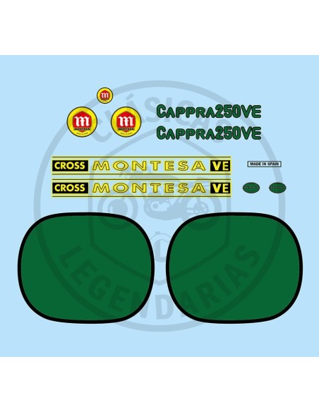 Montesa Cappra 250 VE Adhesive Anagrams Kit Ref.732006011