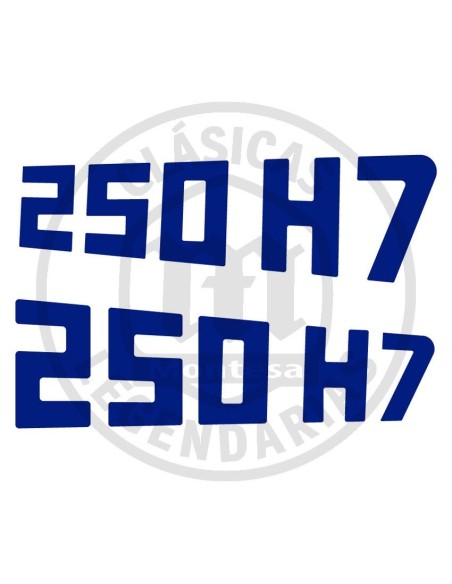 Anagrama adhesivo placa lateral Montesa Enduro 250 H7