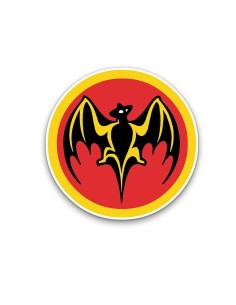 Anagrama adhesivo Logotipo Bacardi vintage, vector en varios tamaños