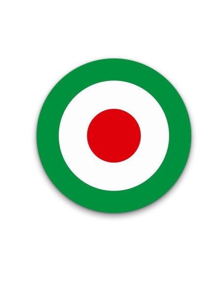 Anagrama adhesivo Logotipo Bandera Italia, vector en varios tamaños