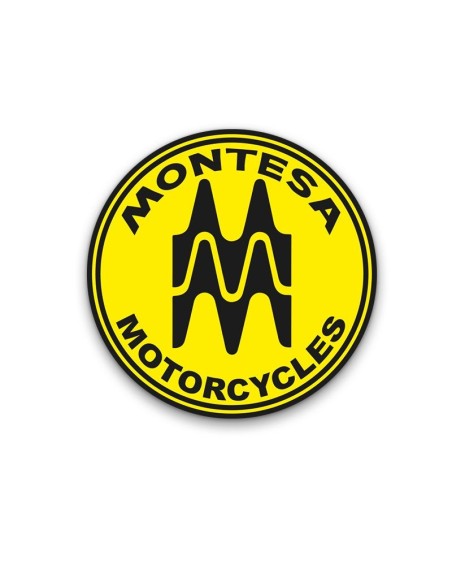 Anagrama adhesivo Logotipo Montesa vintage, vector en varios tamaños