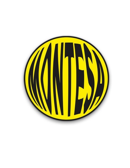 Anagrama adhesivo Logotipo Montesa redondo, vector en varios tamaños