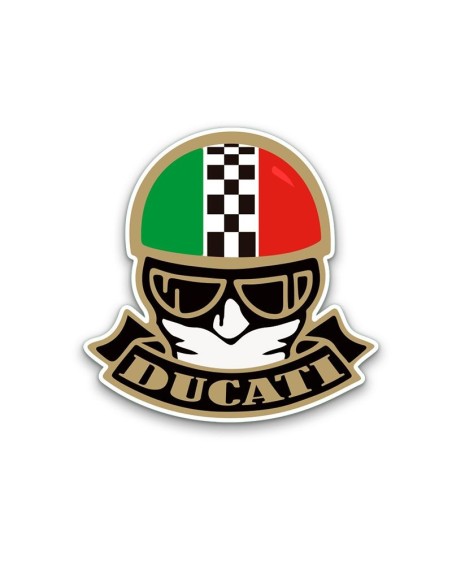 Anagrama adhesivo Logotipo Casco Ducati, vector en varios tamaños