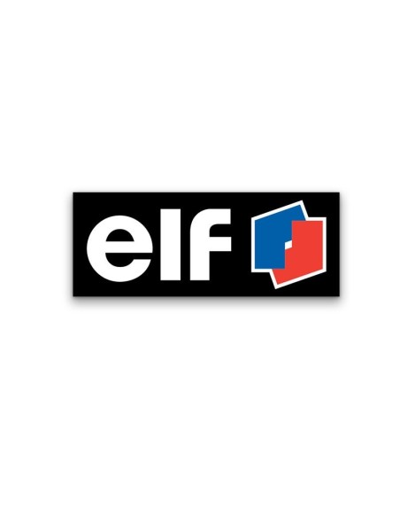Anagrama adhesivo Logotipo Elf Oil, vector en varios tamaños