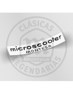 anagrama adhesiu Montesa Microscooter groc i vermell