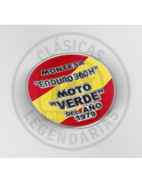 Green motorcycle sticker logo from the year 1979 for the Enduro 360 H