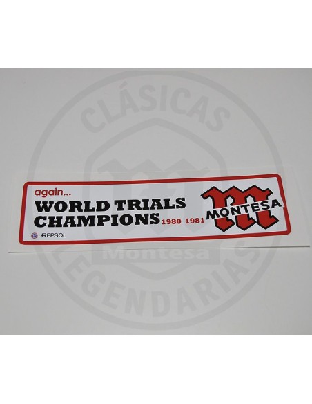 Anagrama adhesivo Montesa wolrd trial champions ref.AM2503