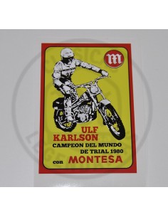 Anagrama adhesivo Montesa Ulf Karlson cuadrado ref.AM2500