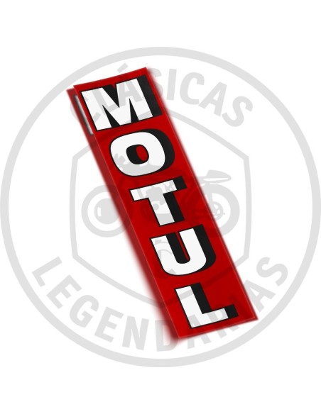 Anagrama adhesivo logo Motul vintage 2 vertical ref.AML02028