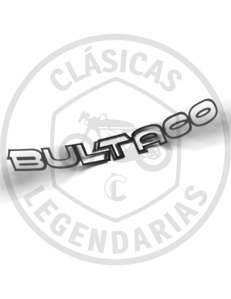 Anagrama Bultaco solo ribete negro 250 mm ref.BU00001105