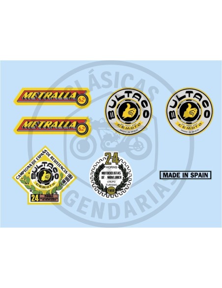 Juego anagramas Bultaco Metralla 62 ref.BU00820001