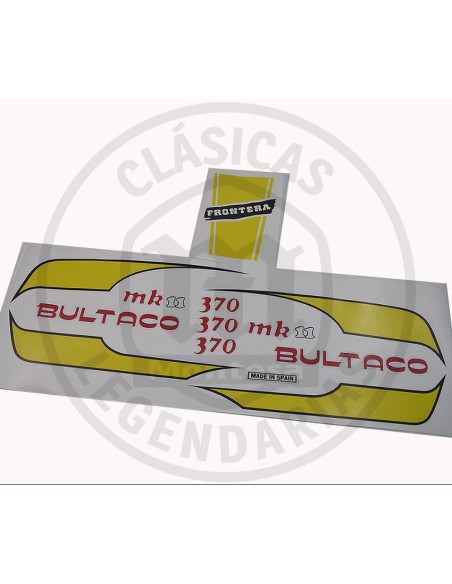 Kit Anagramas adhesivos Deposito Bultaco Frontera MK11